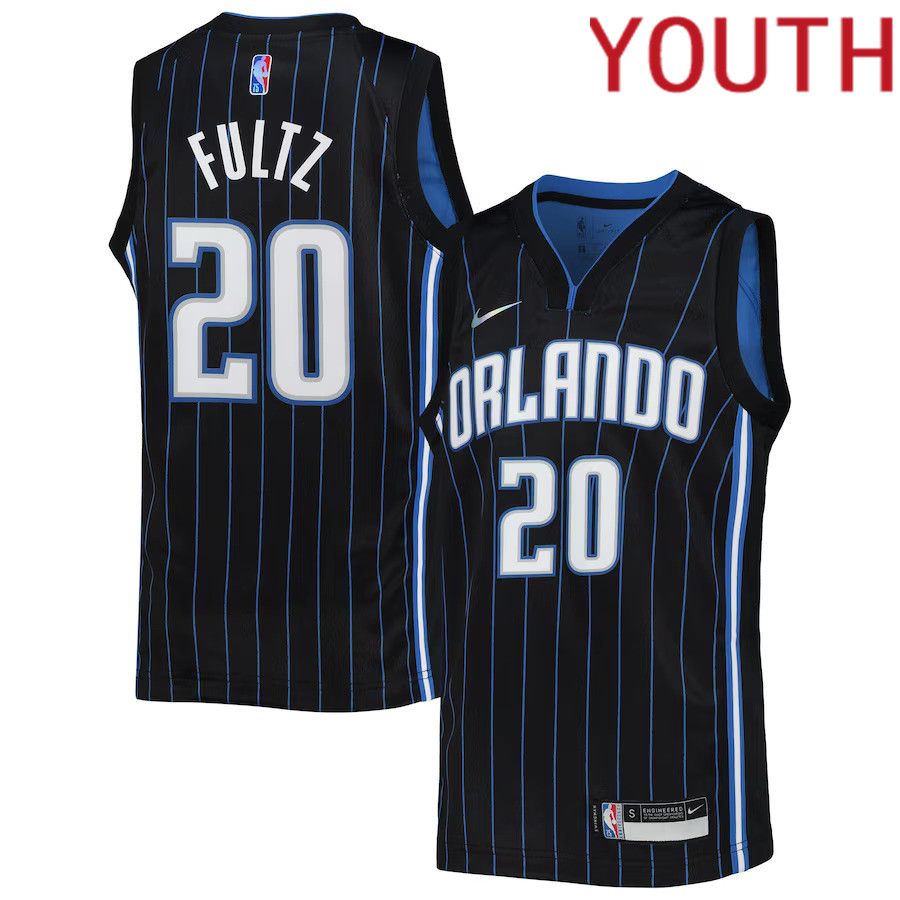 Youth Orlando Magic #20 Markelle Fultz Nike Black Diamond Swingman NBA Jersey->youth nba jersey->Youth Jersey